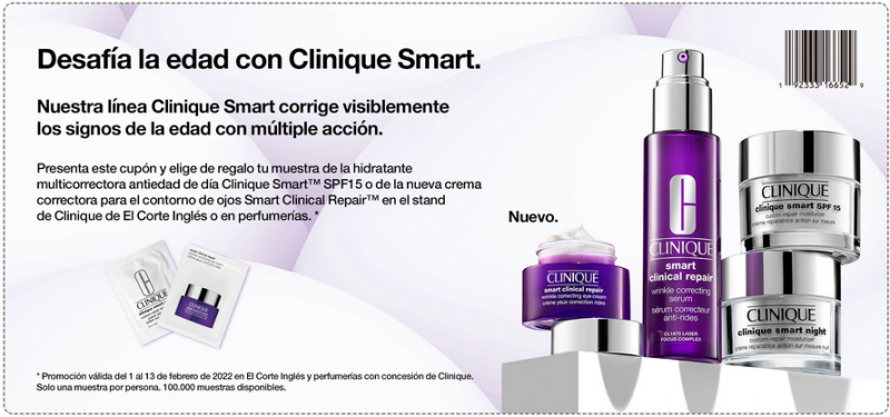 Muestras gratis de Clinique Smart MD