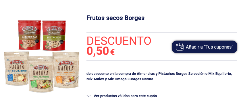 cupon descuento borges