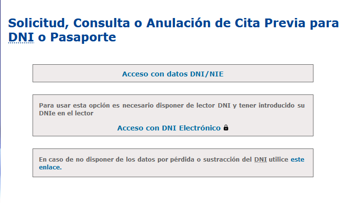 como solicitar la cita para renovar el dni