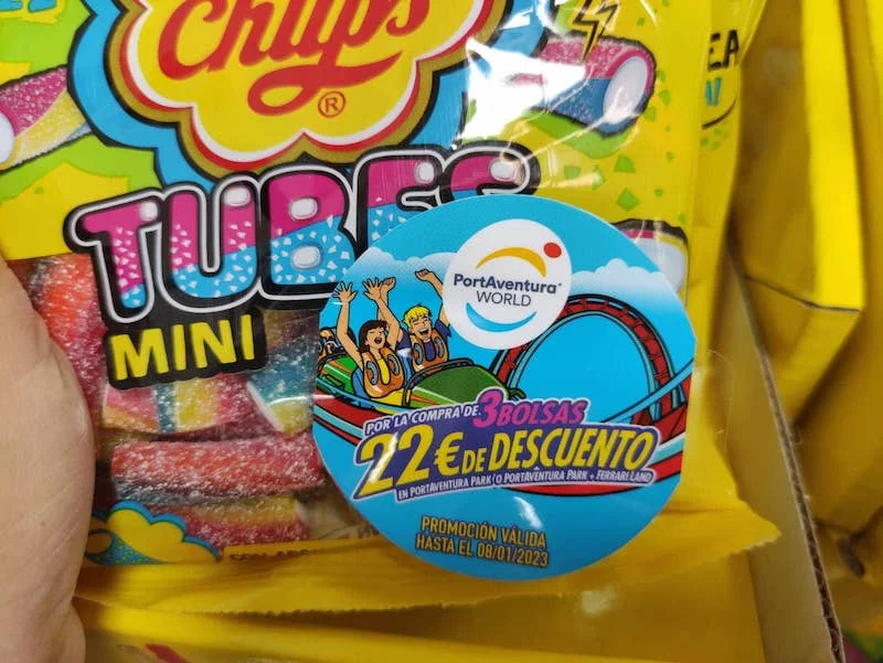 descuento chupa chups port aventura