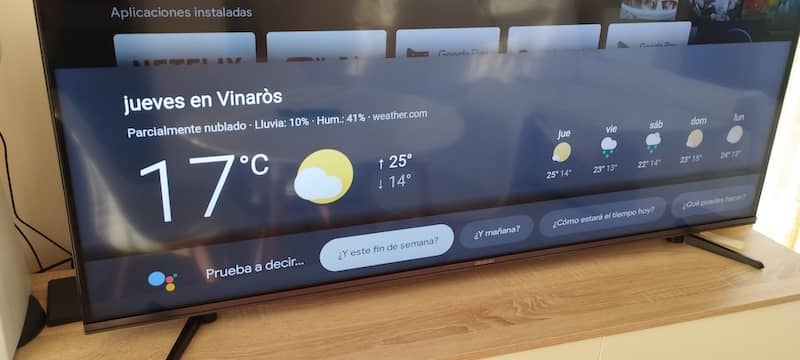 asistente google tv