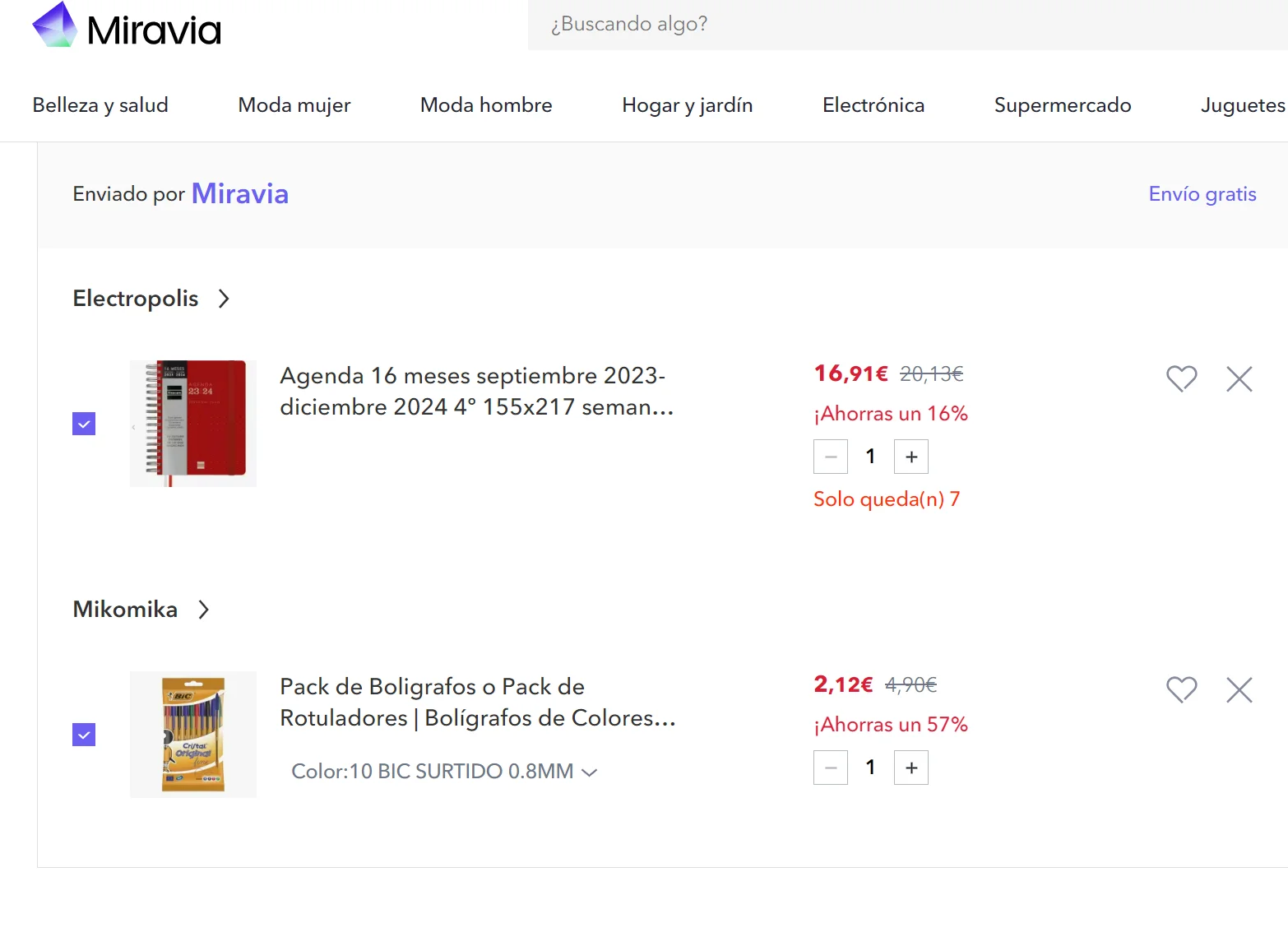 descuento miravia