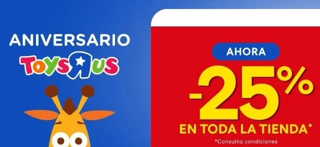 25% de descuento en Toys»R»Us