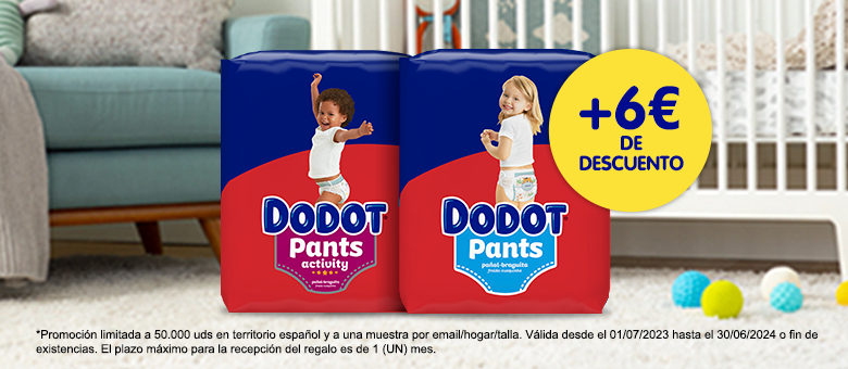 50.000 Muestras gratis de Dodot Pants – Regalos y Muestras gratis