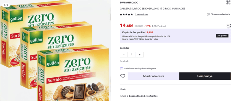 ahorra supermarket Miravia