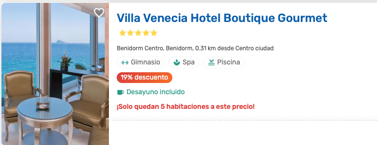 los mejores hoteles Benidorm