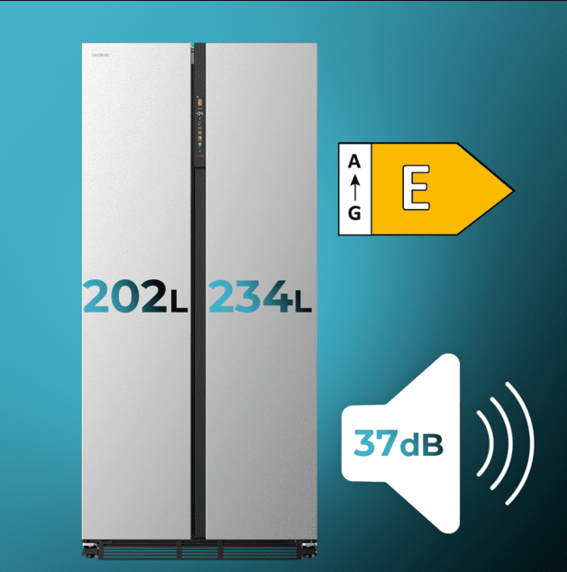 Opinión nevera Bolero CoolMarket SBS 436 SBI Inox E Cecotec