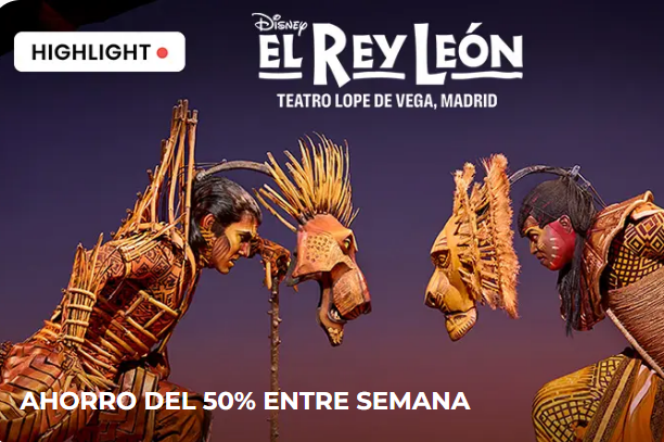 escuento entrada rey leon 2x1 1