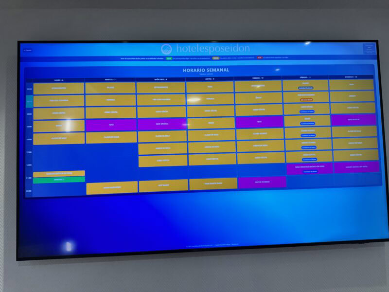 poseidon playa animacion