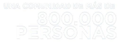 Una comunidad de más de 800.000 personas