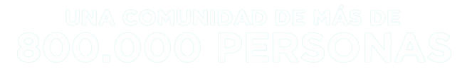 Una comunidad de más de 800.000 personas
