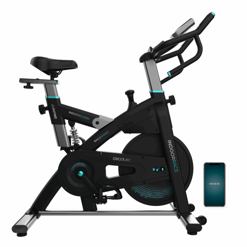Opinión DrumFit Indoor 24000 Race Sprint: la bicicleta indoor de Cecotec con volante de 24 kg